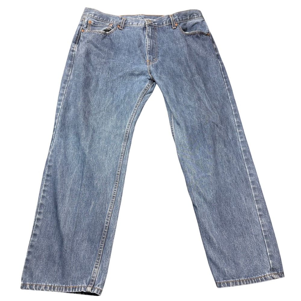 Levi Strauss 507 Jeans Mens W42 L30 Blue Denim Straight Leg Classic Fit